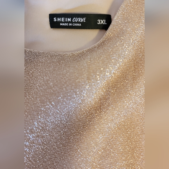 Plus size Glitter Pleated Dress Long 3XL - Picture 7 of 12